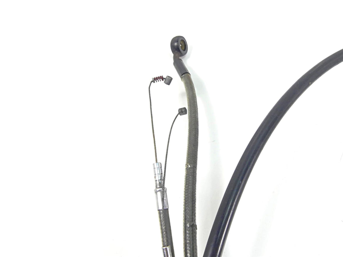 2011 Harley Softail FXS Blackline 12.5" Ape Hanger Throttle & Brake Line Set {{ shop.shopifyCountryName }} - Mototech271