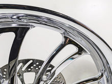 Load image into Gallery viewer, 2007 Harley Touring Glide Twisted Vortex Style Chrome Front Rear Wheel Rim 21&quot; &amp; 18&quot; | Mototech271
