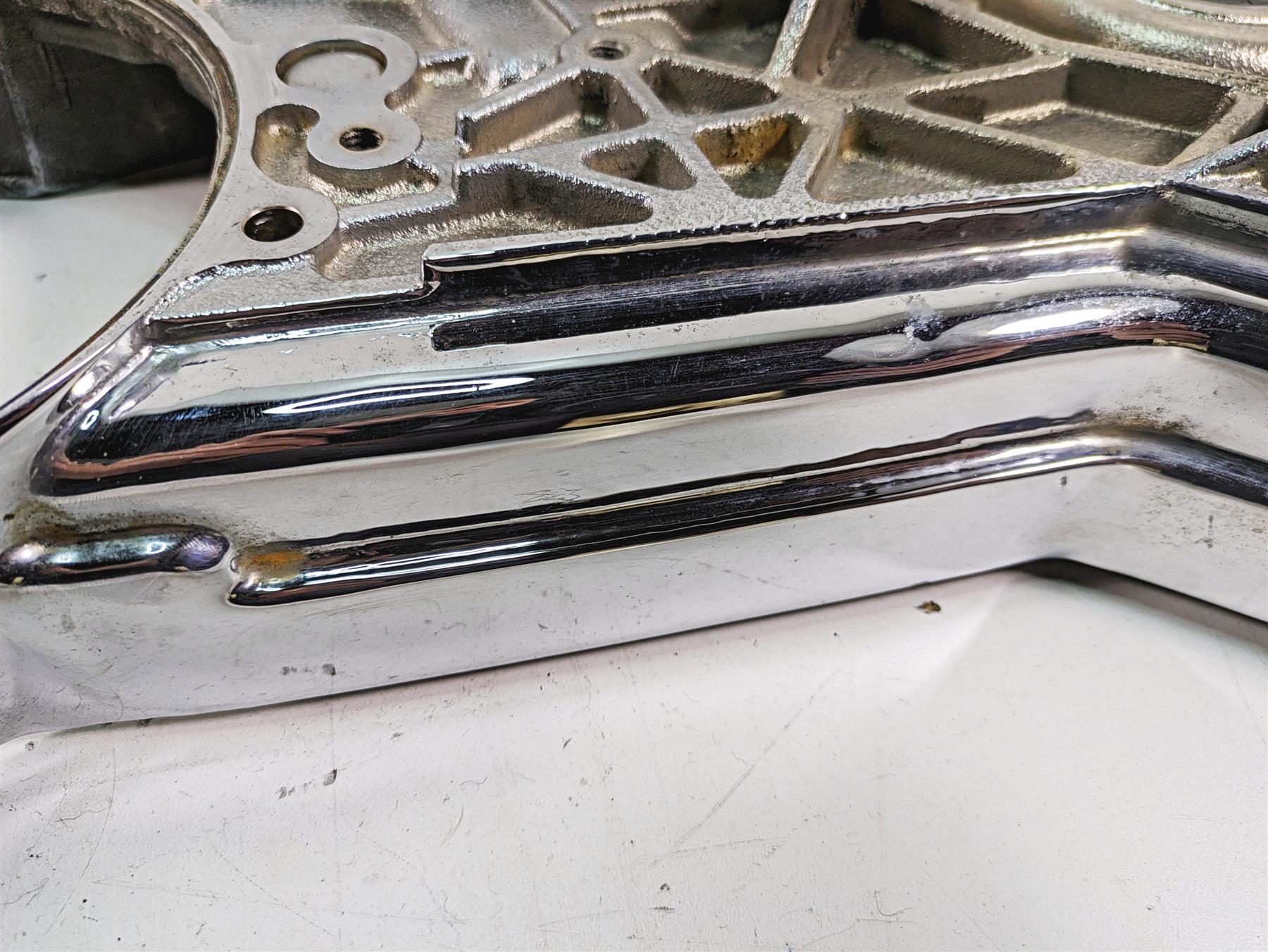 1999 Harley Dyna FXDL Low Rider Inner Primary Drive Chrome Clutch Cover 60681-94 {{ shop.shopifyCountryName }} - Mototech271