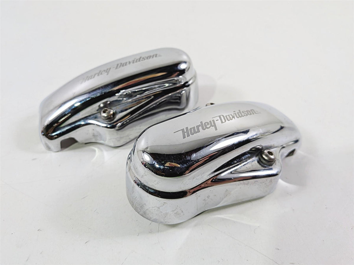 2005 Harley Softail FLSTFSE CVO Fat Boy Rear Chrome Axle Covers 44501-03 44500-03-Mototech271