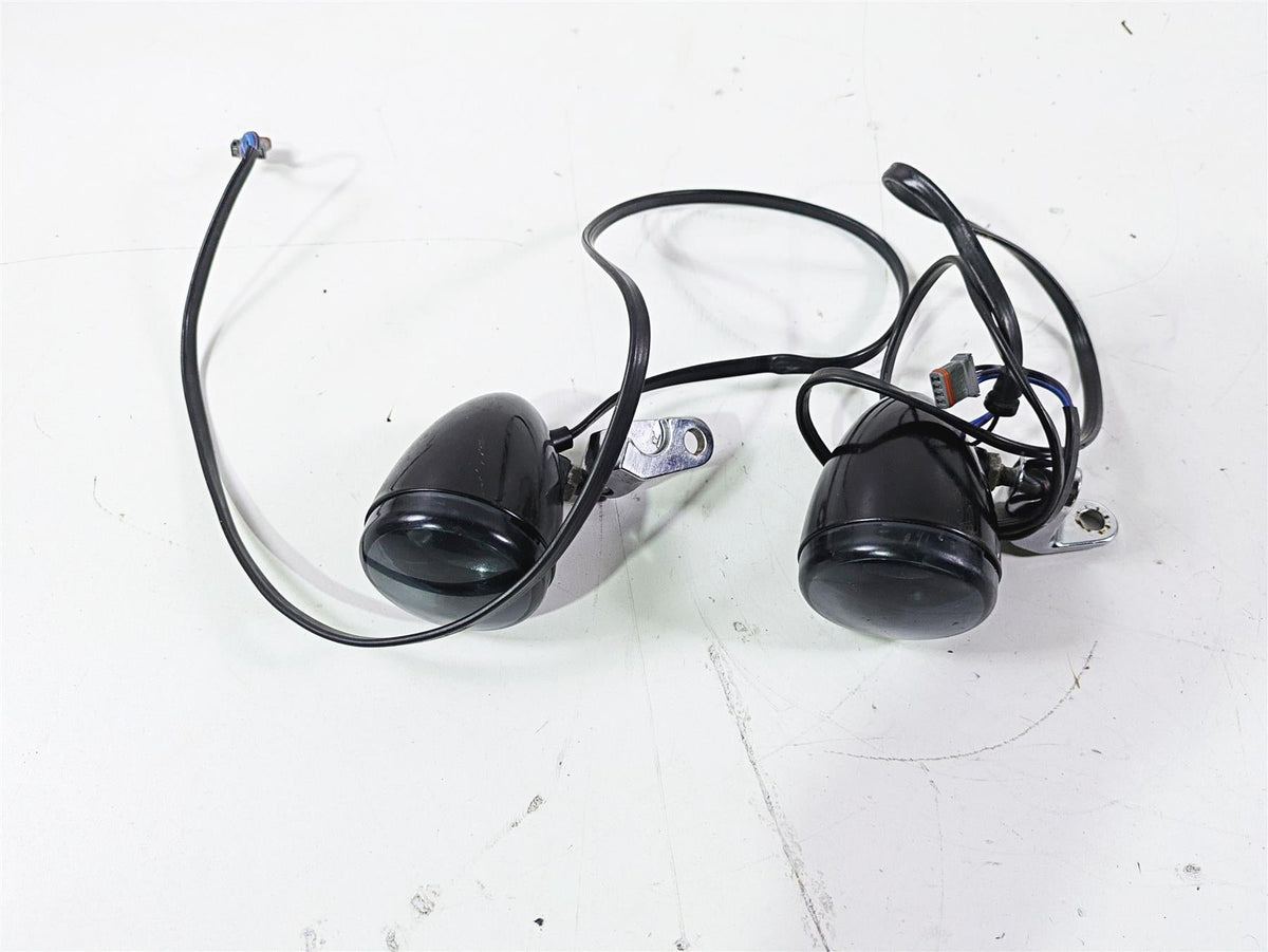 2017 Harley FLS Softail Slim Front Smoked Blinker Turn Signal Set -Read 67800523 {{ shop.shopifyCountryName }} - Mototech271