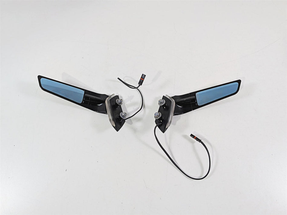 2022 BMW S1000RR K67 Left Right Adjustable Wing Stealth Mirror Turn Signal Set-Mototech271