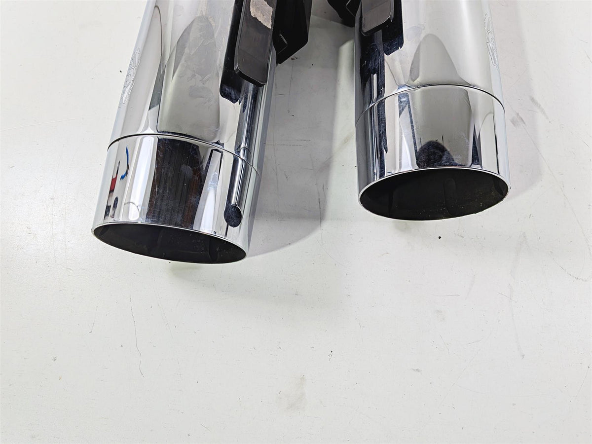 2015 Harley Touring FLTRUSE CVO Road Glide Vance Hines 4" Exhaust Muffler Pipes-Mototech271