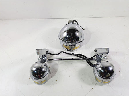 2008 Harley FLSTC 105TH Softail Heritage Led Headlight Spot Light Set 69748-05B {{ shop.shopifyCountryName }} - Mototech271
