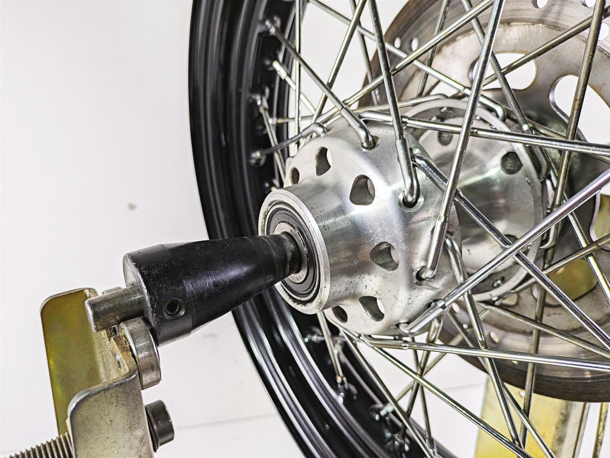 2009 Harley FLSTSB Cross Bones 16x3 Front Wheel Rim - Read 44937-08 {{ shop.shopifyCountryName }} - Mototech271