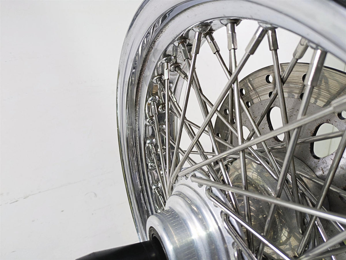 2002 Indian Spirit Deluxe Spoke Front Wheel Rim & Rotor 16x3.5 1mm Runout 21-950 {{ shop.shopifyCountryName }} - Mototech271