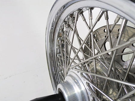 2002 Indian Spirit Deluxe Spoke Front Wheel Rim & Rotor 16x3.5 1mm Runout 21-950 {{ shop.shopifyCountryName }} - Mototech271