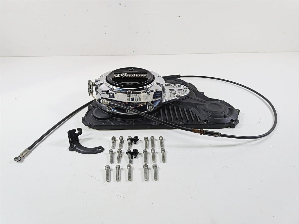 2021 Indian Scout 1200 Engine Side Chrome Clutch Cover 5632943 5143238 {{ shop.shopifyCountryName }} - Mototech271