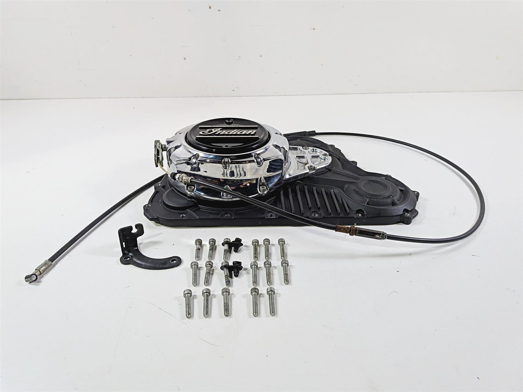 2021 Indian Scout 1200 Engine Side Chrome Clutch Cover 5632943 5143238 {{ shop.shopifyCountryName }} - Mototech271