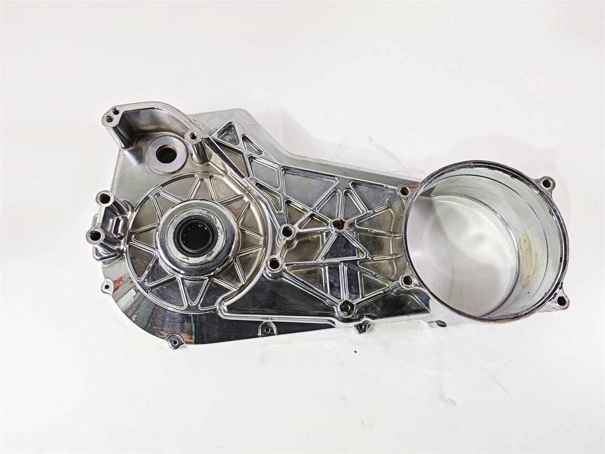 2002 Big Dog Pitbull Chrome Inner Primary Drive Clutch Cover {{ shop.shopifyCountryName }} - Mototech271