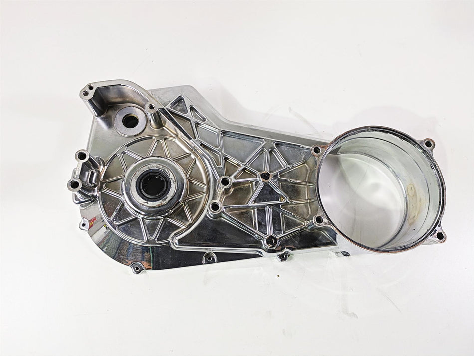 2002 Big Dog Pitbull Chrome Inner Primary Drive Clutch Cover {{ shop.shopifyCountryName }} - Mototech271