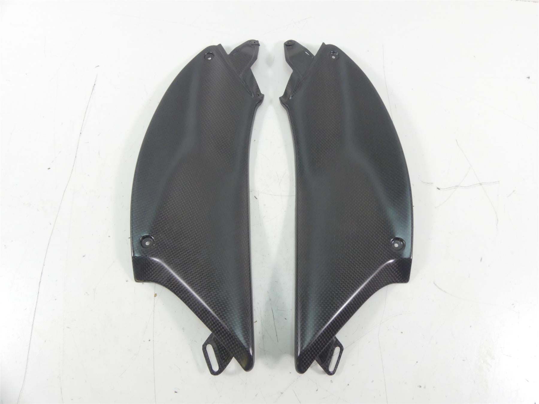2015 Ducati Diavel Carbon Red Fiber Under Tank Knee Cover Fairing Set 48015241A | Mototech271