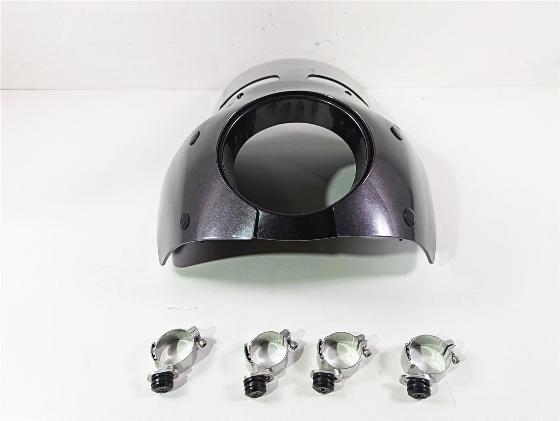 2011 Harley FXDC Dyna Super Glide Front Nose Headlight Cover Windshield & Mount {{ shop.shopifyCountryName }} - Mototech271