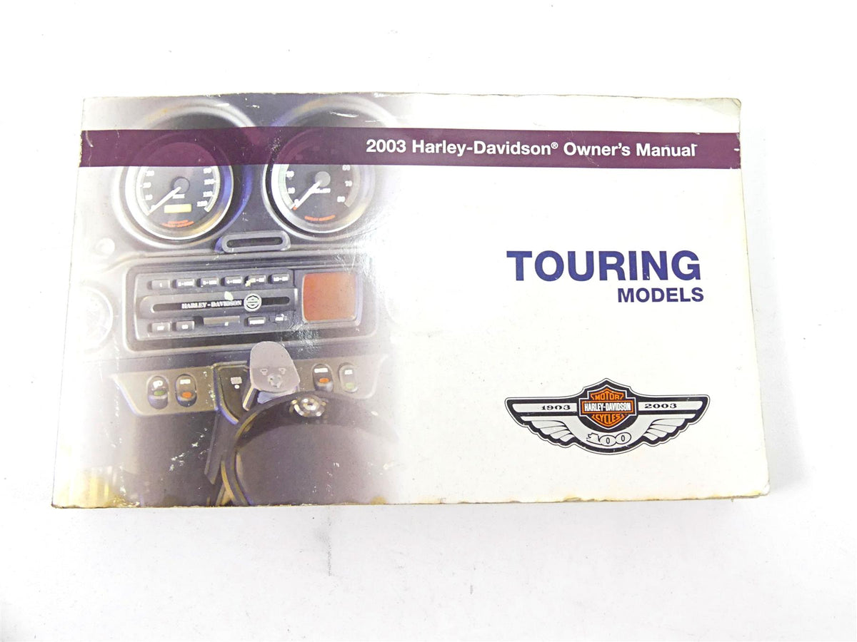 2003 Harley Touring FLHTCI E-Glide 100TH Anniversary Owners Manual 99466-03 {{ shop.shopifyCountryName }} - Mototech271
