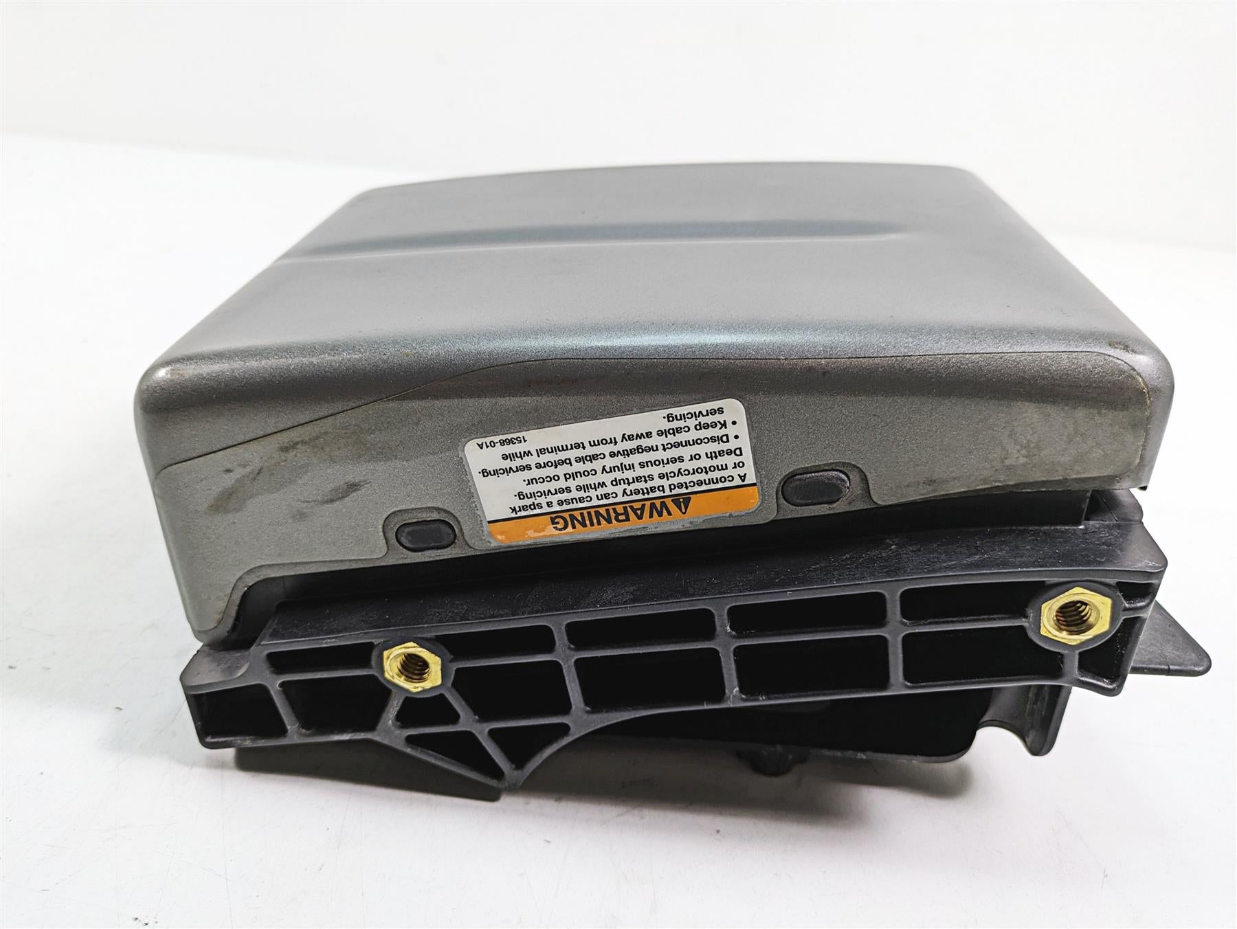 2009 Harley Dyna FXDFSE CVO Fat Bob Right Battery Tray Stay & Cover 70379-06A