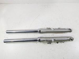 2015 Harley FXDL Dyna Low Rider Front Fork Legs Dual Caliper READ 45400051