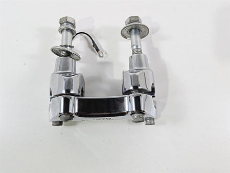 2011 Harley FXDF Dyna Fat Bob Chrome Milwaukee Handlebar Riser Clamps 55900025 {{ shop.shopifyCountryName }} - Mototech271