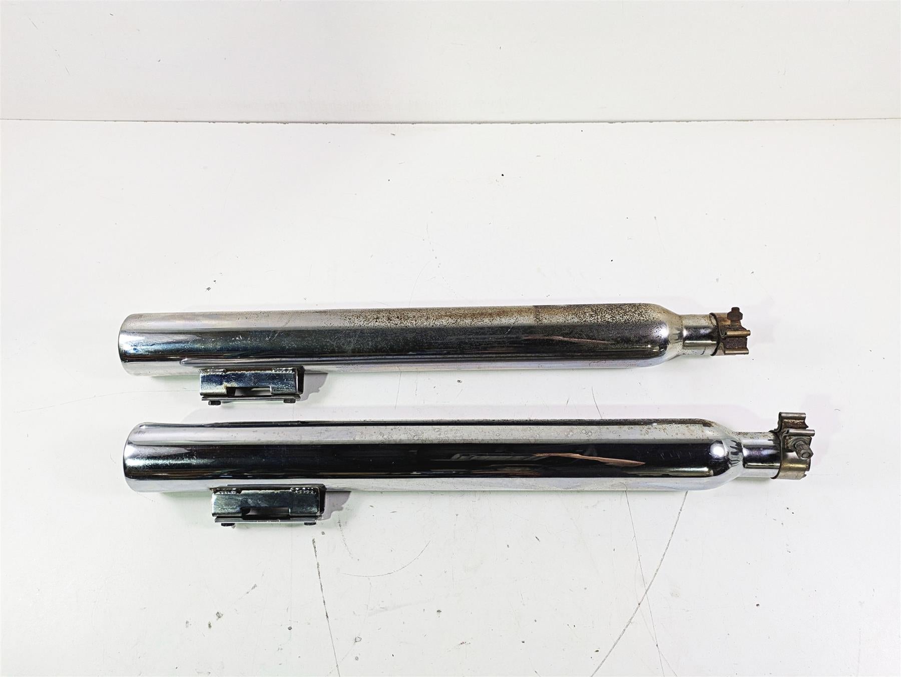 2008 Harley Touring FLHTP Electra Glide Straight Slip On Exhaust Muffler 3" Set {{ shop.shopifyCountryName }} - Mototech271