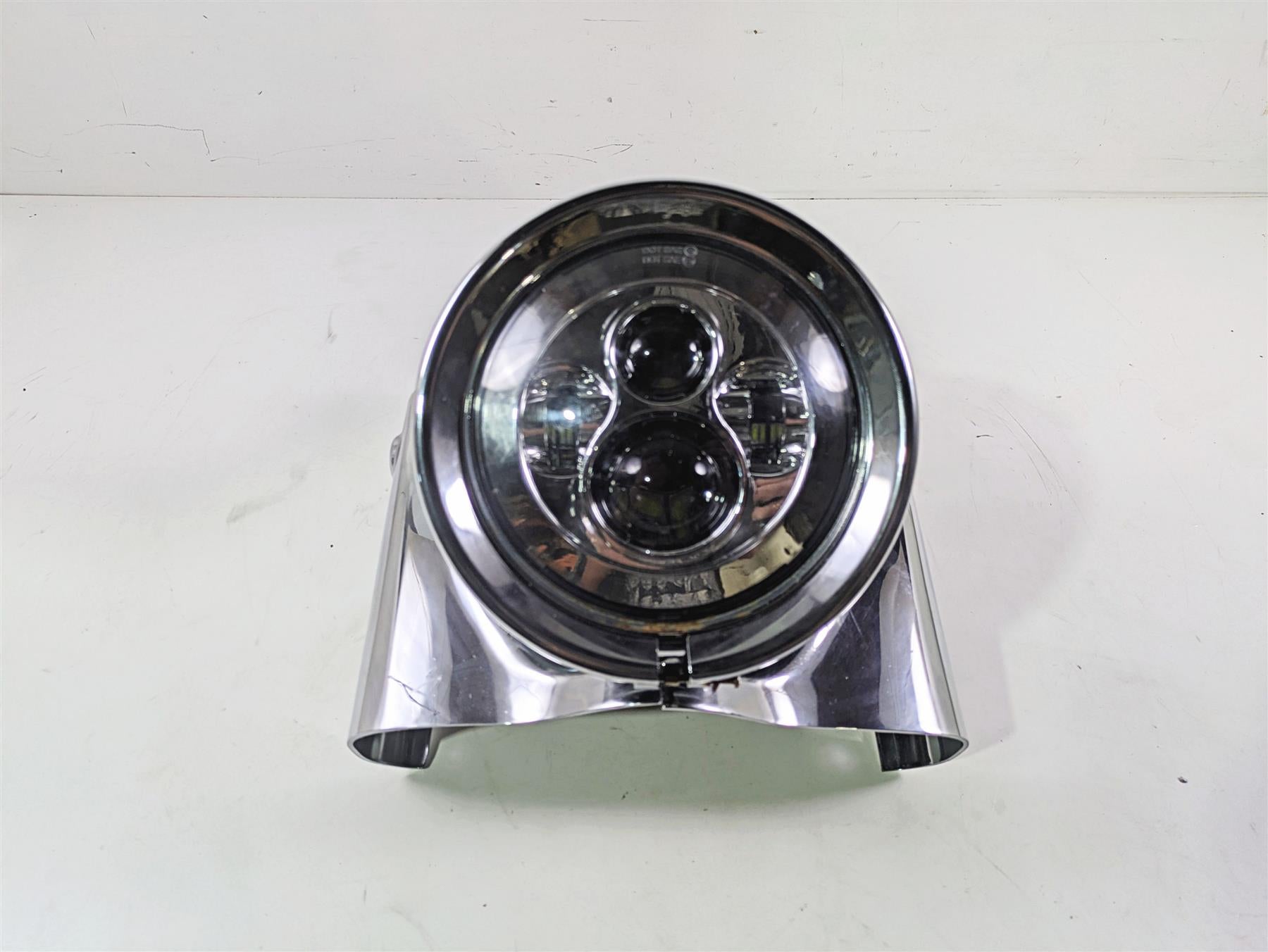 2007 Harley Touring FLHRSE CVO Road King Chrome Nacelle Headlight Set 67674-03 {{ shop.shopifyCountryName }} - Mototech271