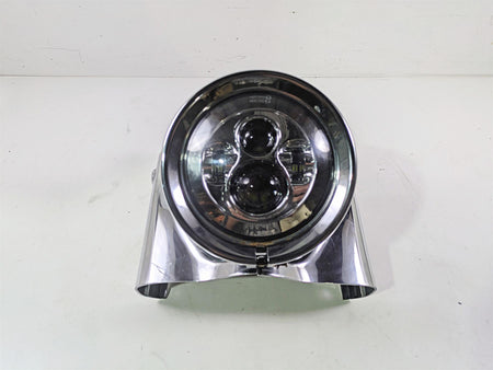 2007 Harley Touring FLHRSE CVO Road King Chrome Nacelle Headlight Set 67674-03 {{ shop.shopifyCountryName }} - Mototech271