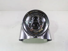 Load image into Gallery viewer, 2007 Harley Touring FLHRSE CVO Road King Chrome Nacelle Headlight Set 67674-03
