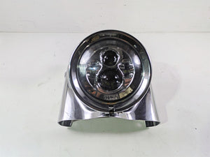 2007 Harley Touring FLHRSE CVO Road King Chrome Nacelle Headlight Set 67674-03