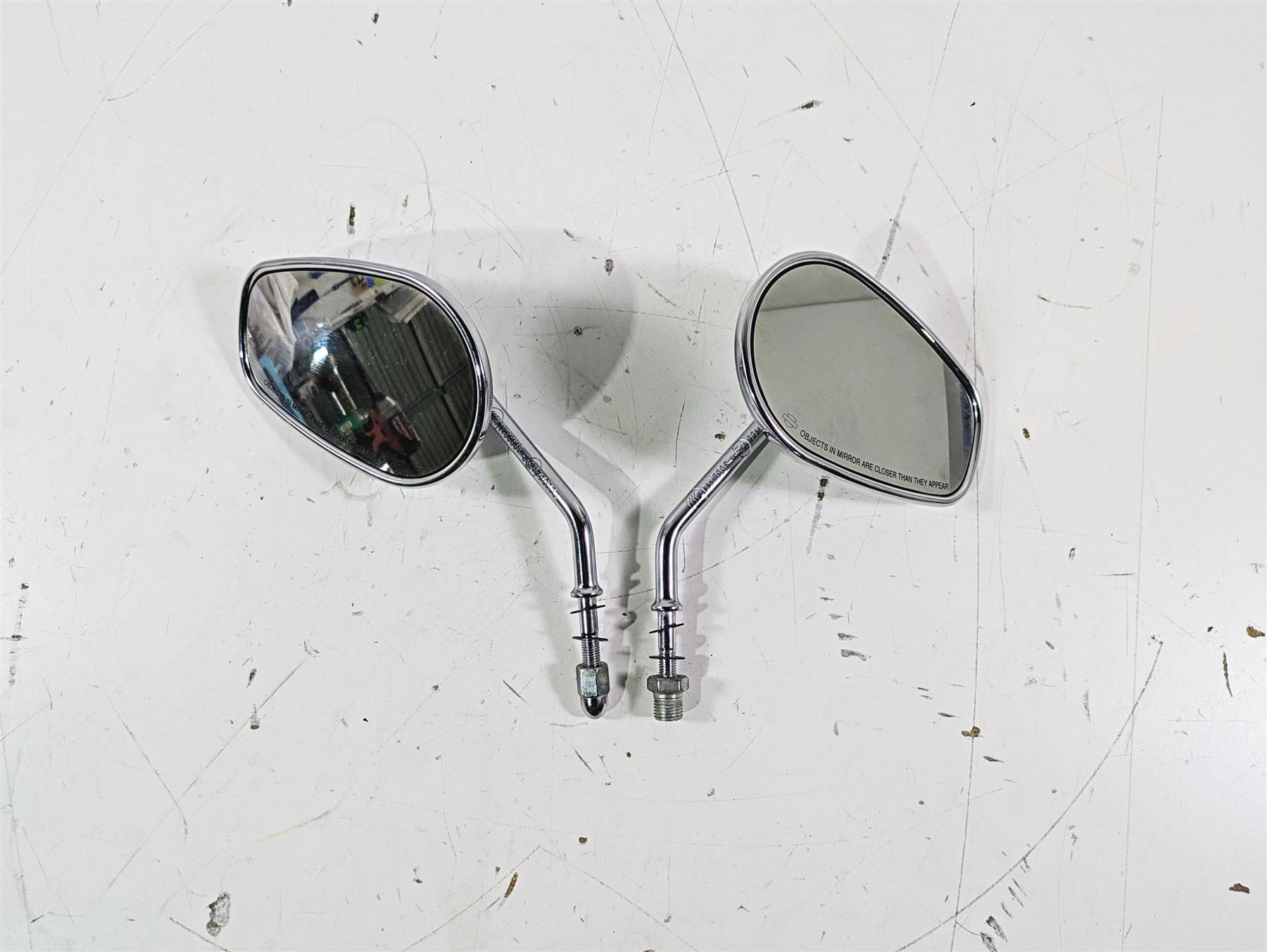 2015 Harley FXDL Dyna Low Rider Chrome Rear View Mirror Set 91840-03B 91845-03B {{ shop.shopifyCountryName }} - Mototech271