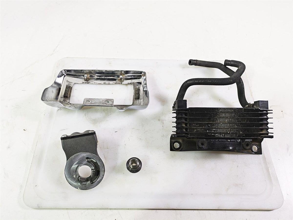 2011 Harley Touring FLHTCUSE CVO E-Glide Oil Cooler Flange Cover Lines 63083-11A {{ shop.shopifyCountryName }} - Mototech271