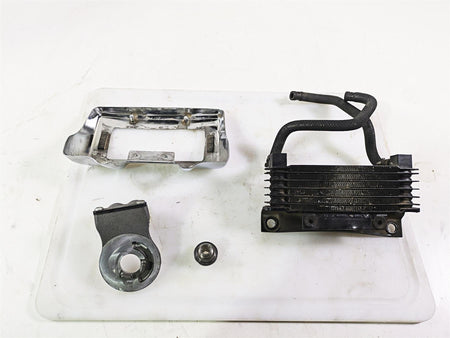 2011 Harley Touring FLHTCUSE CVO E-Glide Oil Cooler Flange Cover Lines 63083-11A {{ shop.shopifyCountryName }} - Mototech271