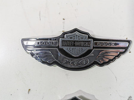 2003 Harley Dyna FXDL Low Rider 100TH Tank Emblems Badges 62230-03A 62231-03A {{ shop.shopifyCountryName }} - Mototech271