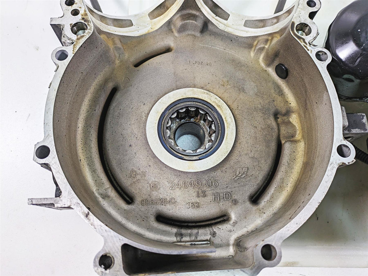 2009 Harley FXDC Dyna Super Glide Custom Crankcase Crank Case Set 24649-06 {{ shop.shopifyCountryName }} - Mototech271