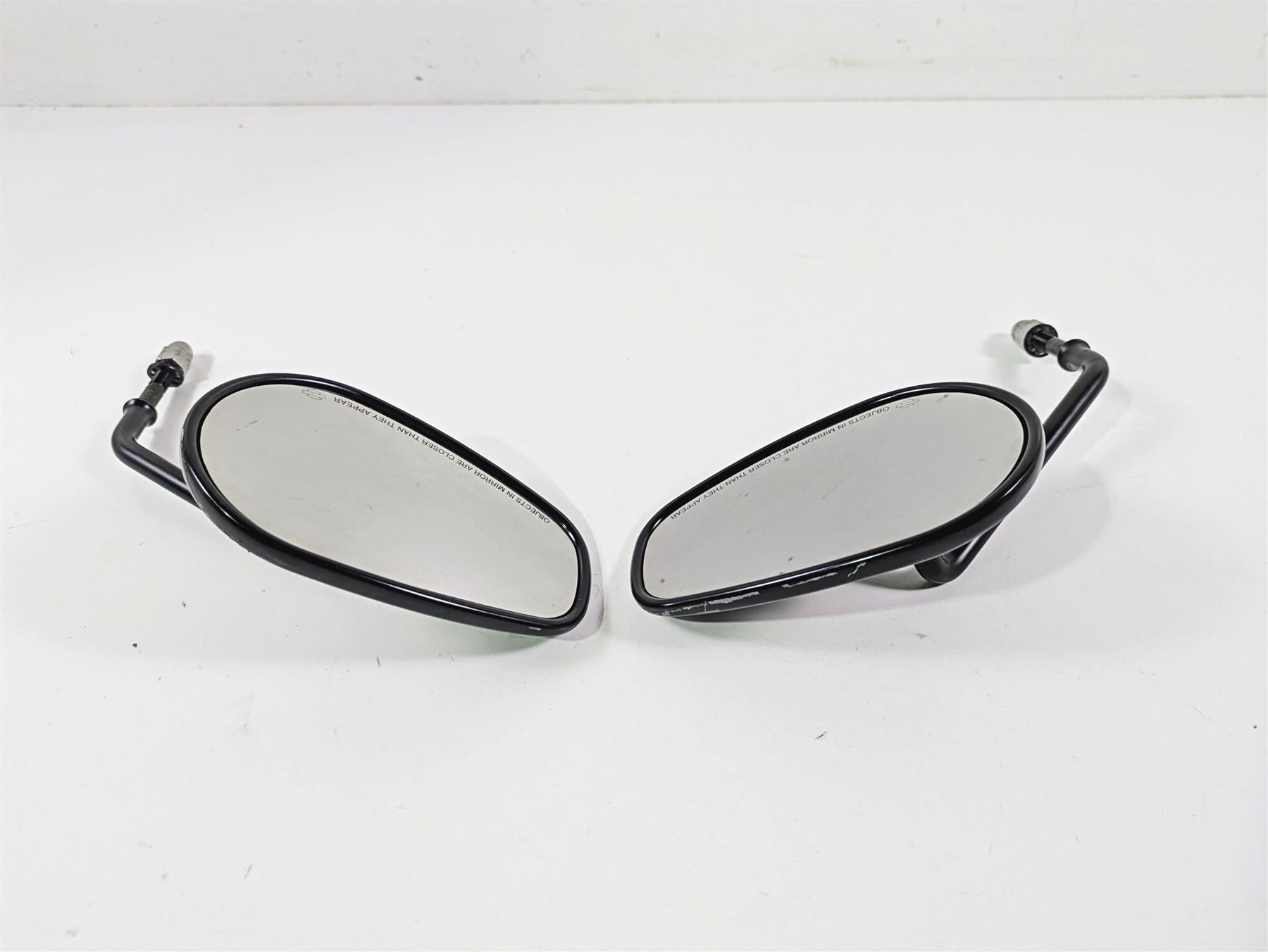 2014 Harley FXDF Dyna Fat Bob Rear View Mirror Set Black 91909-03B 91910-03B {{ shop.shopifyCountryName }} - Mototech271