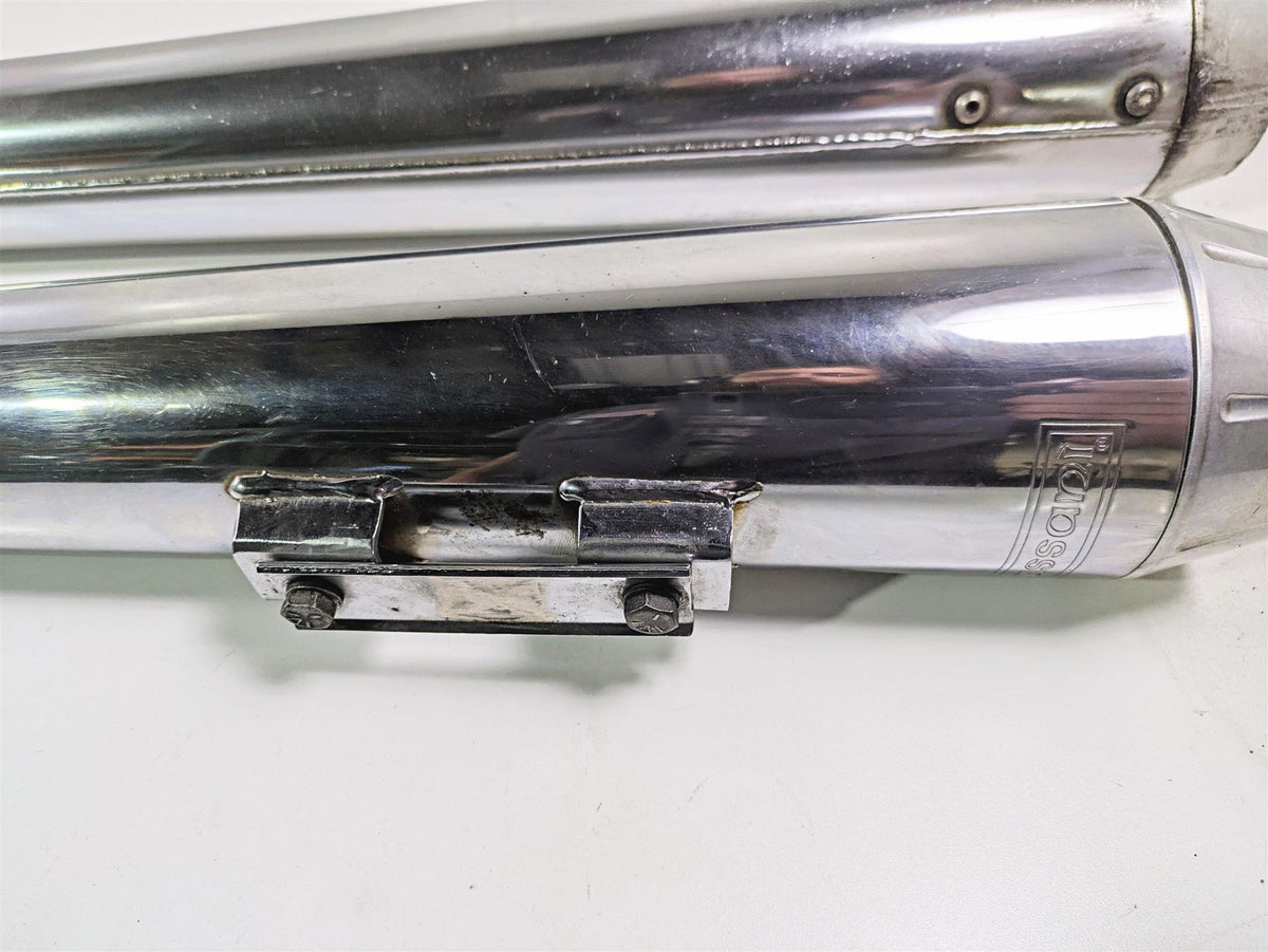 2007 Harley Touring FLHRSE CVO Road King Bassani True Duals Header & Slip On Muffler Exhaust Set 11215A {{ shop.shopifyCountryName }} - Mototech271