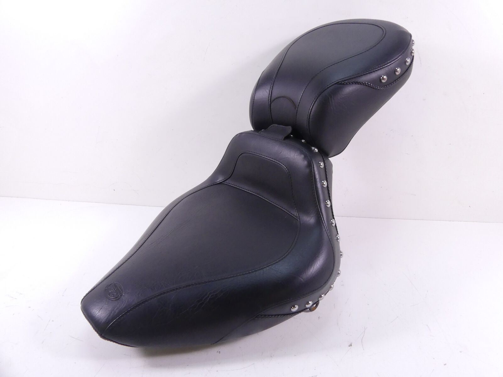 2001 Harley Softail FLSTC Heritage Mustang Studded Seat Saddle Set 79258 {{ shop.shopifyCountryName }} - Mototech271