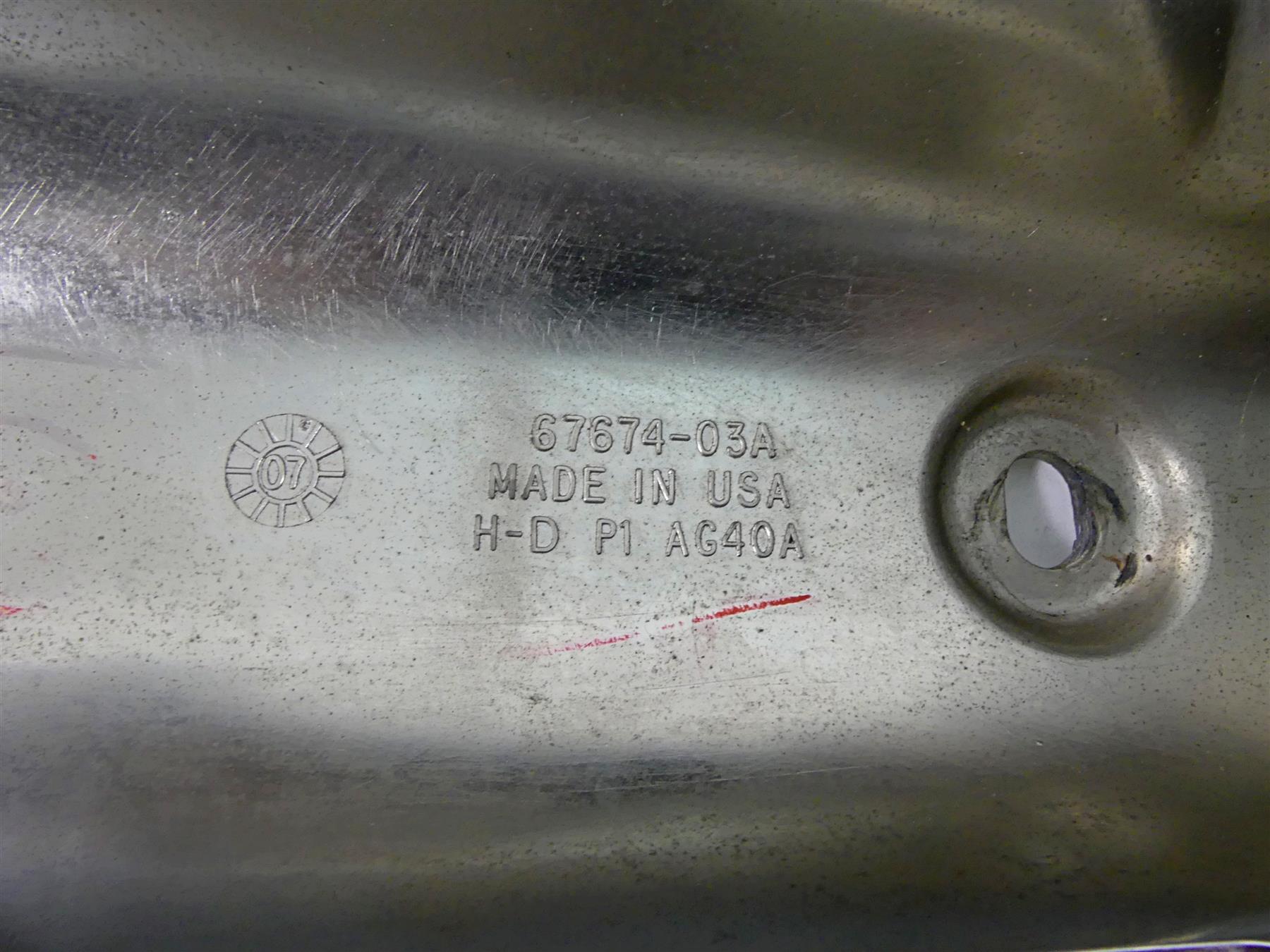 2007 Harley Touring FLHRC Road King Right Headlight Side Cover Nacelle 67674-03A {{ shop.shopifyCountryName }} - Mototech271