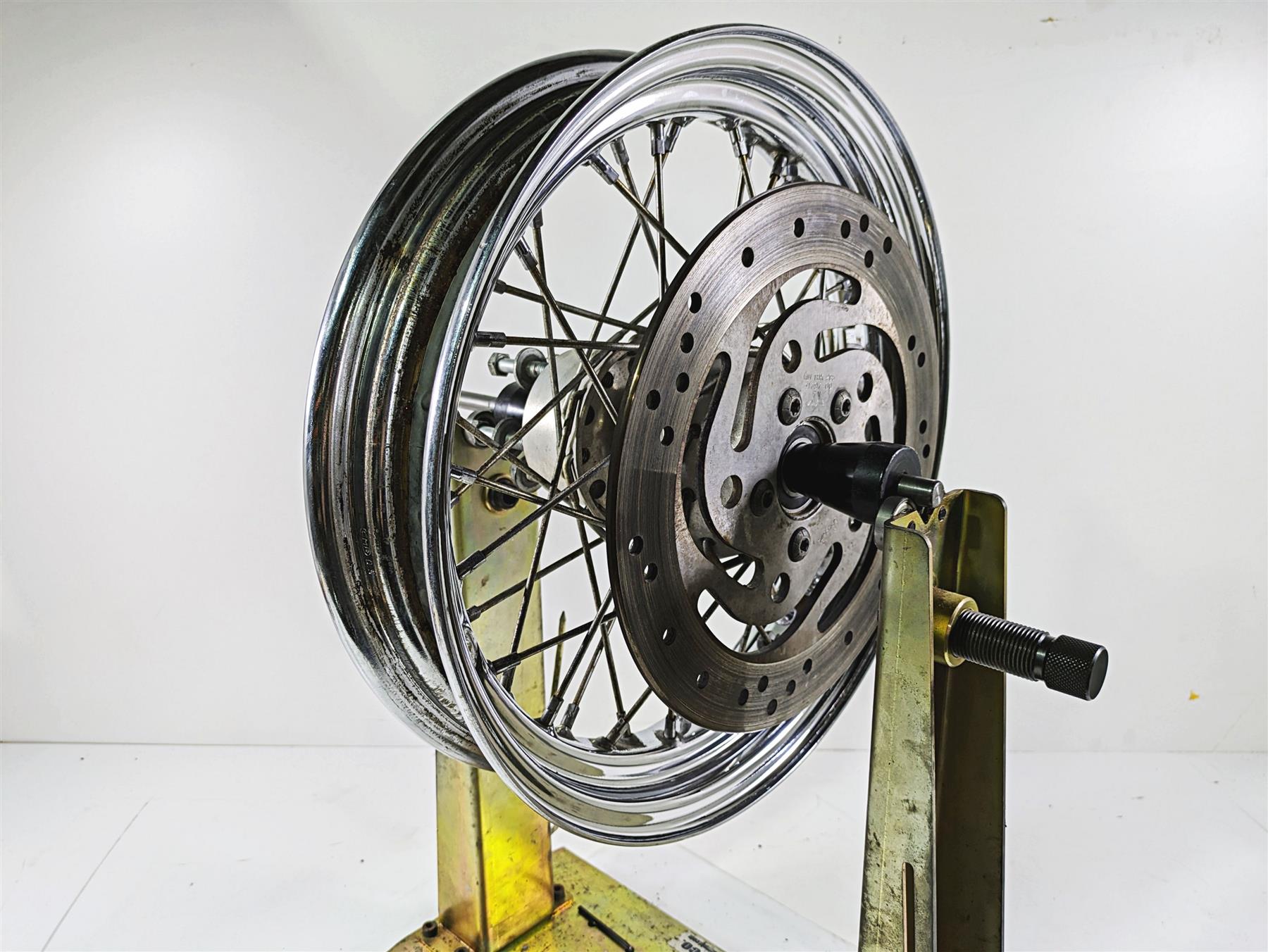 2008 Harley FLSTC Softail Heritage 16x3 Rear Wheel Spoke Rim 40700-08A {{ shop.shopifyCountryName }} - Mototech271