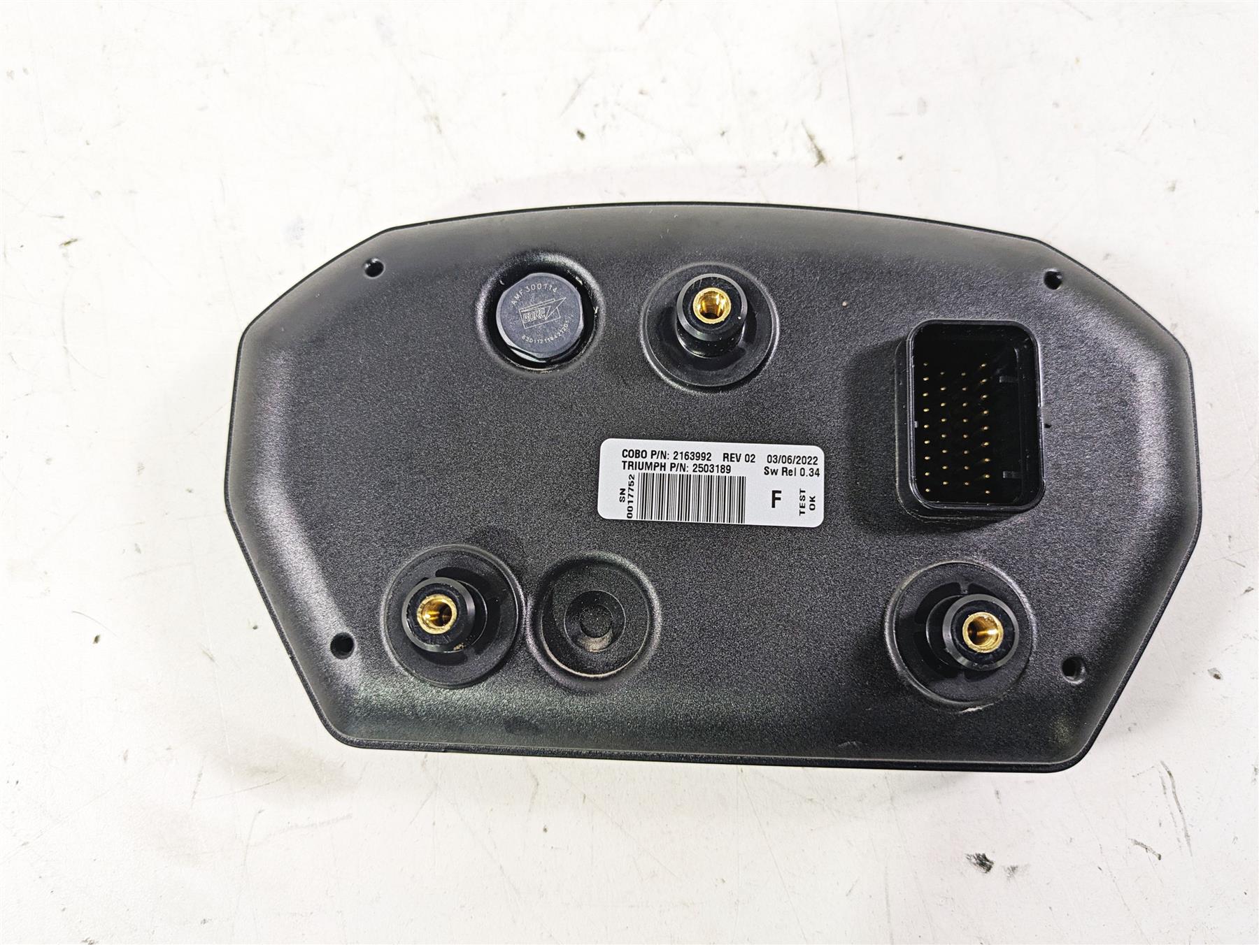 2023 Triumph Street Triple 765 RS Speedometer Gauges Instrument 2k Read T2503189 {{ shop.shopifyCountryName }} - Mototech271