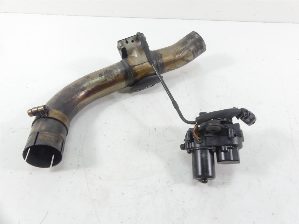 2011 Ducati Hypermotard 1100 SP Exhaust Mid Pipe & Servo Motor 59340301A {{ shop.shopifyCountryName }} - Mototech271