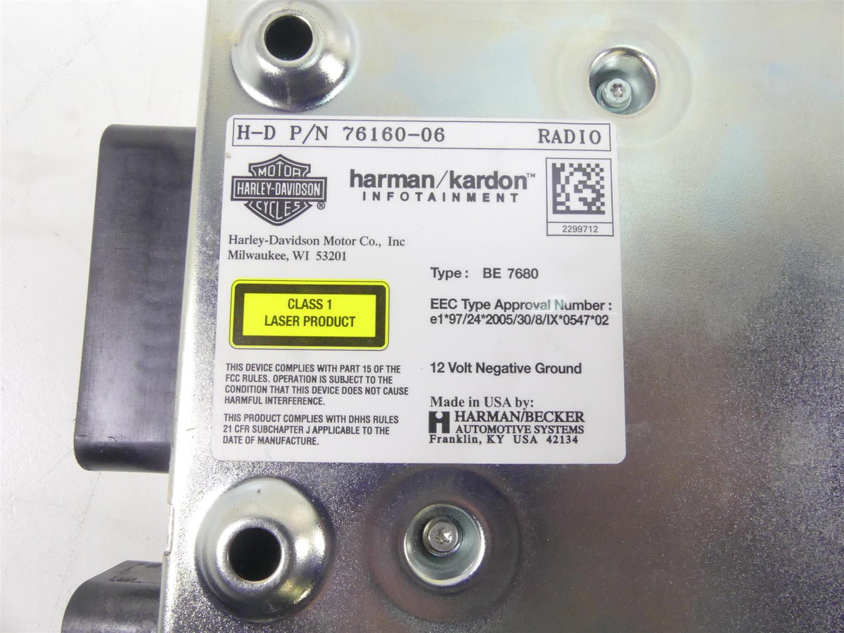 2013 Harley Touring FLTRX Road Glide Radio Cd Player Stereo Module 76160-06 {{ shop.shopifyCountryName }} - Mototech271