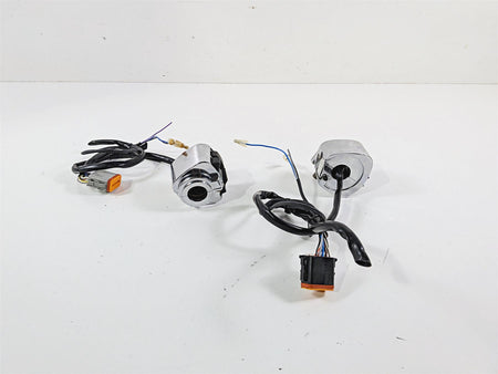 1995 Harley XL883 Sportster Hugger L+R Chrome Control Switches 70218-87 70219-87 {{ shop.shopifyCountryName }} - Mototech271