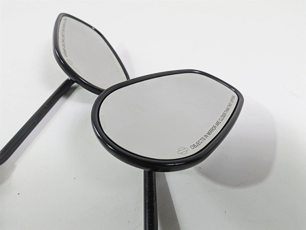 2014 Harley FXDF Dyna Fat Bob Rear View Mirror Set Black 91909-03B 91910-03B {{ shop.shopifyCountryName }} - Mototech271