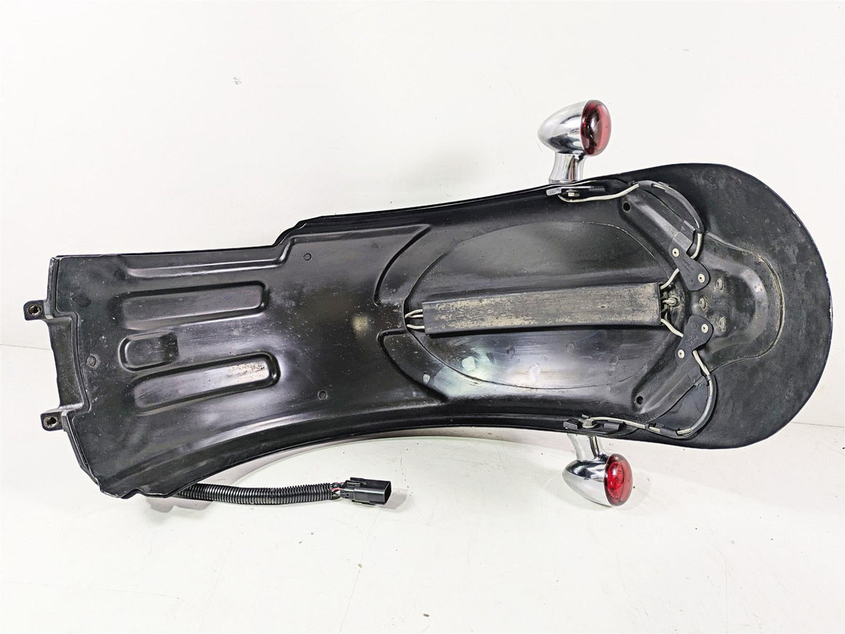 2009 Harley FXCWC Softail Rocker Rear Fender Vivid Black - Read 60132-08A {{ shop.shopifyCountryName }} - Mototech271