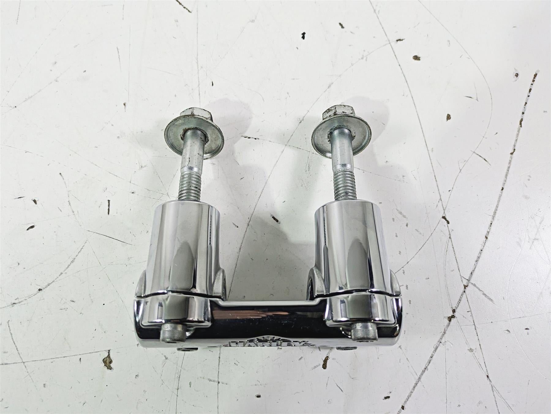 2016 Harley FLSTC Softail Heritage Handlebar Chrome Riser Set 55984-07 {{ shop.shopifyCountryName }} - Mototech271