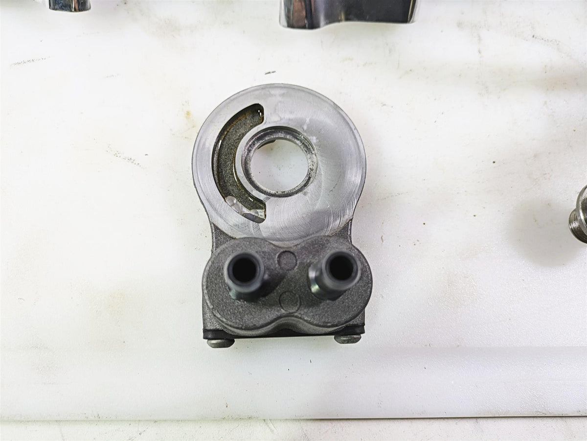 2011 Harley Touring FLHTCUSE CVO E-Glide Oil Cooler Flange Cover Lines 63083-11A {{ shop.shopifyCountryName }} - Mototech271