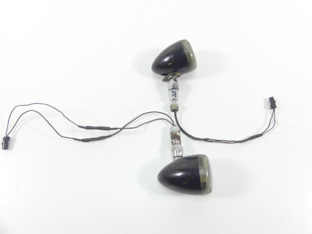 2008 Harley Softail FLSTSB Cross Bones Rear Smoked Led Blinker Signals 68804-06 {{ shop.shopifyCountryName }} - Mototech271