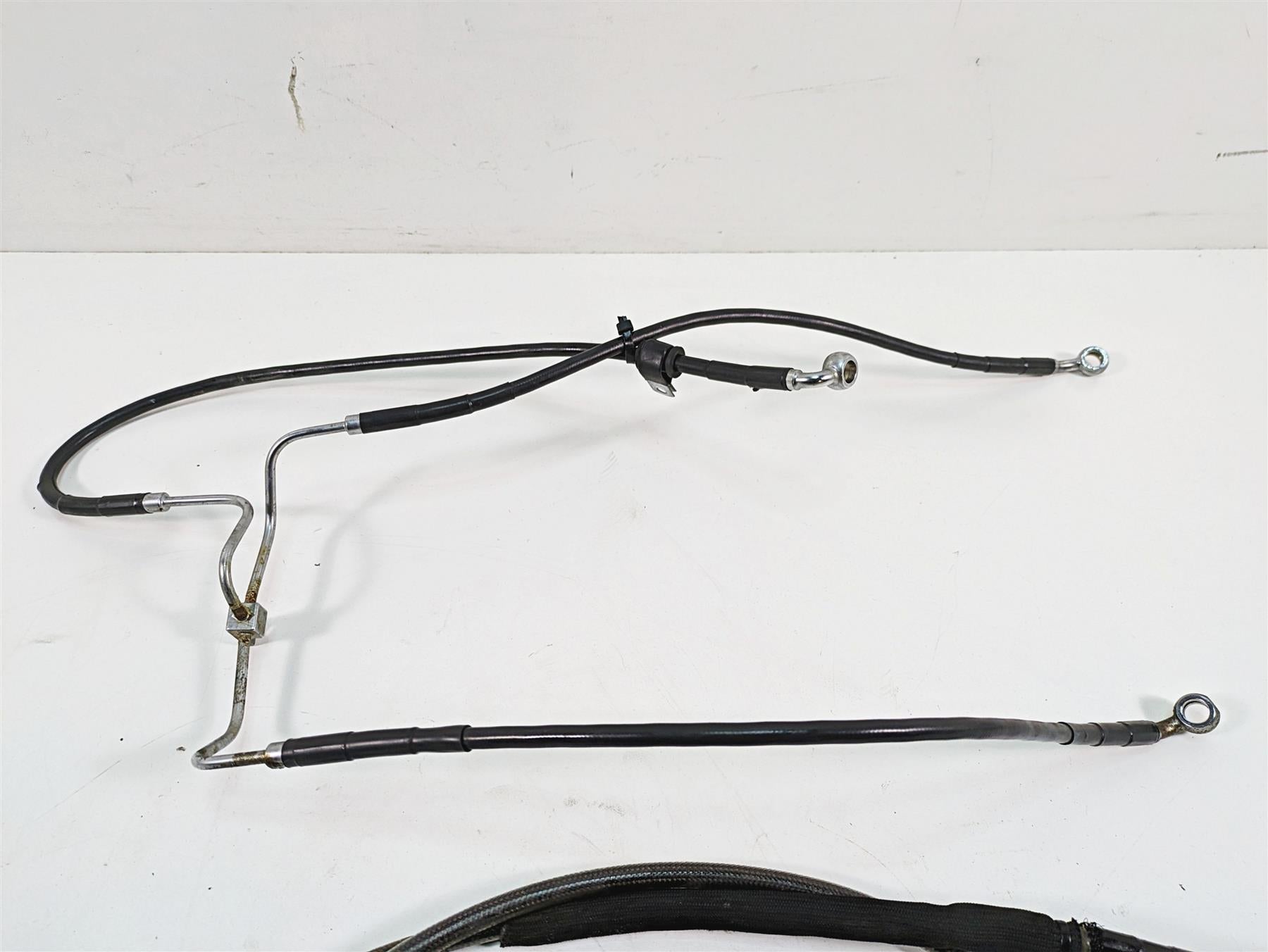 2009 Harley FXDF Dyna Fat Bob Brake Line Clutch Throttle Cable Set 9.5" Riser {{ shop.shopifyCountryName }} - Mototech271