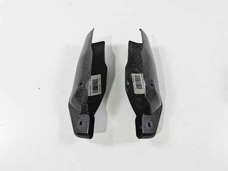 2009 Ducati Hypermotard 1100 S Lower Carbon Fiber Fork Guard Cover Set 46012811-Mototech271