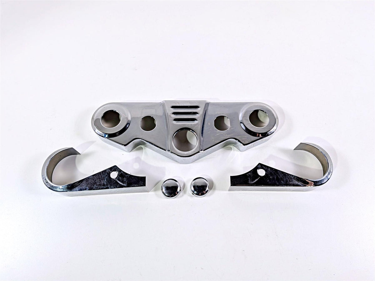 2003 Honda V-Twin VTX1800 C Kuryakyn Chrome Tripple Tree Cover Set 8681 {{ shop.shopifyCountryName }} - Mototech271