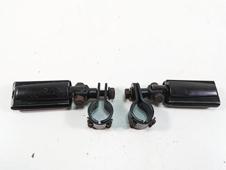 2009 Harley Softail FLSTSB Cross Bones Aftermarket Black Highway Peg Set {{ shop.shopifyCountryName }} - Mototech271