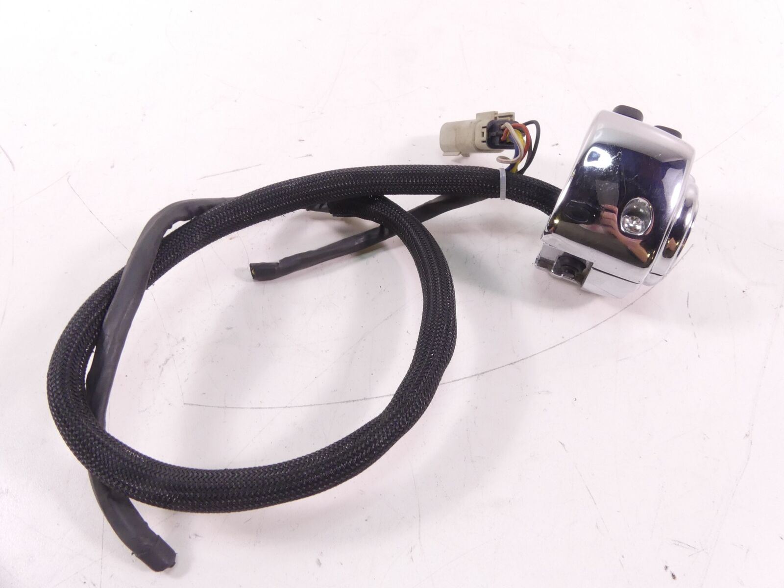 2007 Harley Softail CVO FXSTS Springer Left Light Chrome Control Switch 71597-96 {{ shop.shopifyCountryName }} - Mototech271